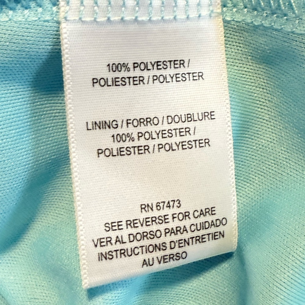 Taylor Light Blue Textured Dress Size 4 - Picture 9 of 11